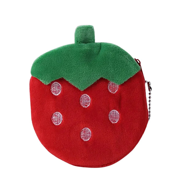 Schattig stoffen aardbei portemonneetje voor je kleine accessoires