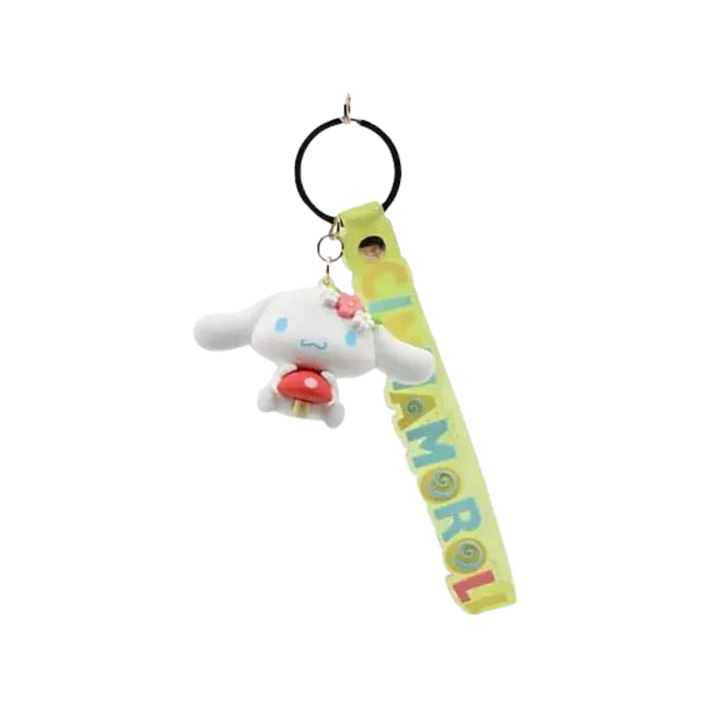 Kawaii Cinnamoroll sleutelhanger met paddenstoel