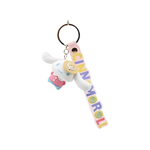 Kawaii Cinnamoroll sleutelhanger met zomerhoed