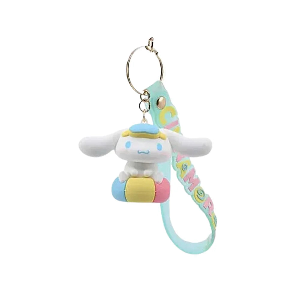 Cinnamoroll sleutelhanger met vrolijk zwembandje