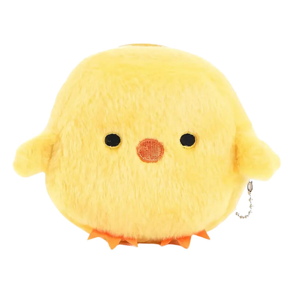 Kawaii geel eendje portemonnee, schattig en compact, met rits, perfect voor kinderen en volwassenen. Ideaal voor munten en pasjes.