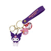 Kuromi sleutelhanger paars mutsje – Sanrio kawaii item