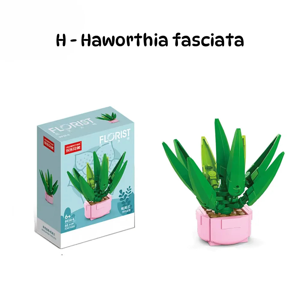 schattige plantjes van mini bouwsteentjes, perfect voor hobbyisten die van groen houden