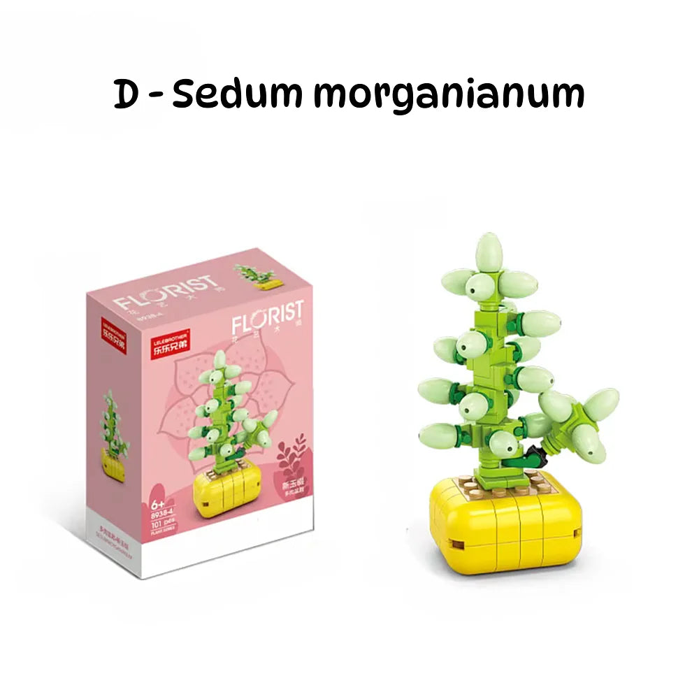 13 verschillende mini bricks plantjes, ideaal voor hobbyisten en knutselprojecten