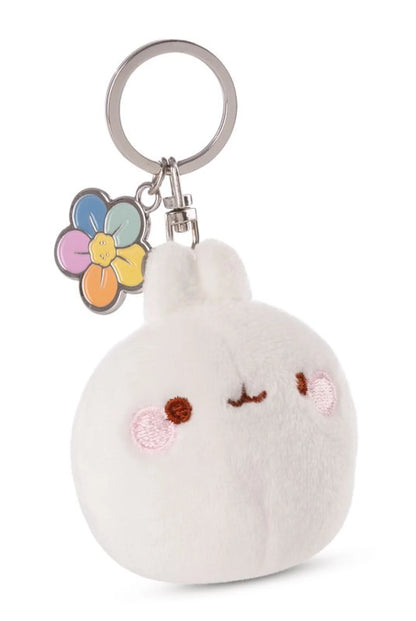 Molang | Regenboog bloem - sleutelhanger 7 cm