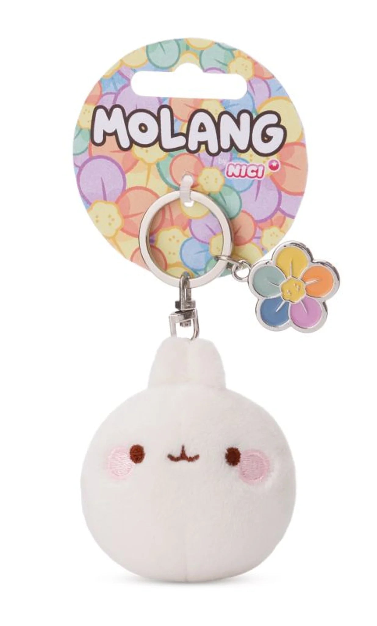 Molang | Regenboog bloem - sleutelhanger 7 cm