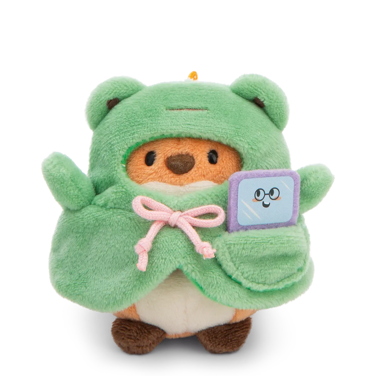 Mymochi | Vosje Geeks met kikkerkostuum - knuffel 8 cm