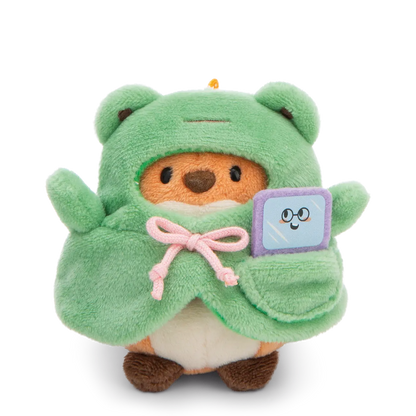 Mymochi | Vosje Geeks met kikkerkostuum - knuffel 8 cm