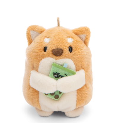 Mymochi | Hondje Hiro met ijsbeerkostuum - knuffel 8 cm