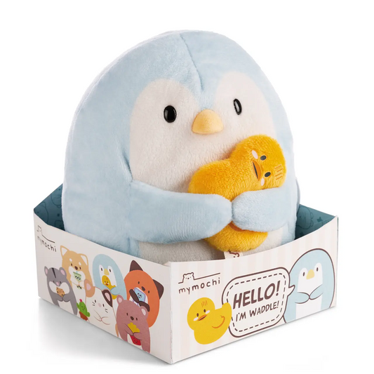 Mymochi | Pinguin Waddle - knuffel 16 cm - in doosje