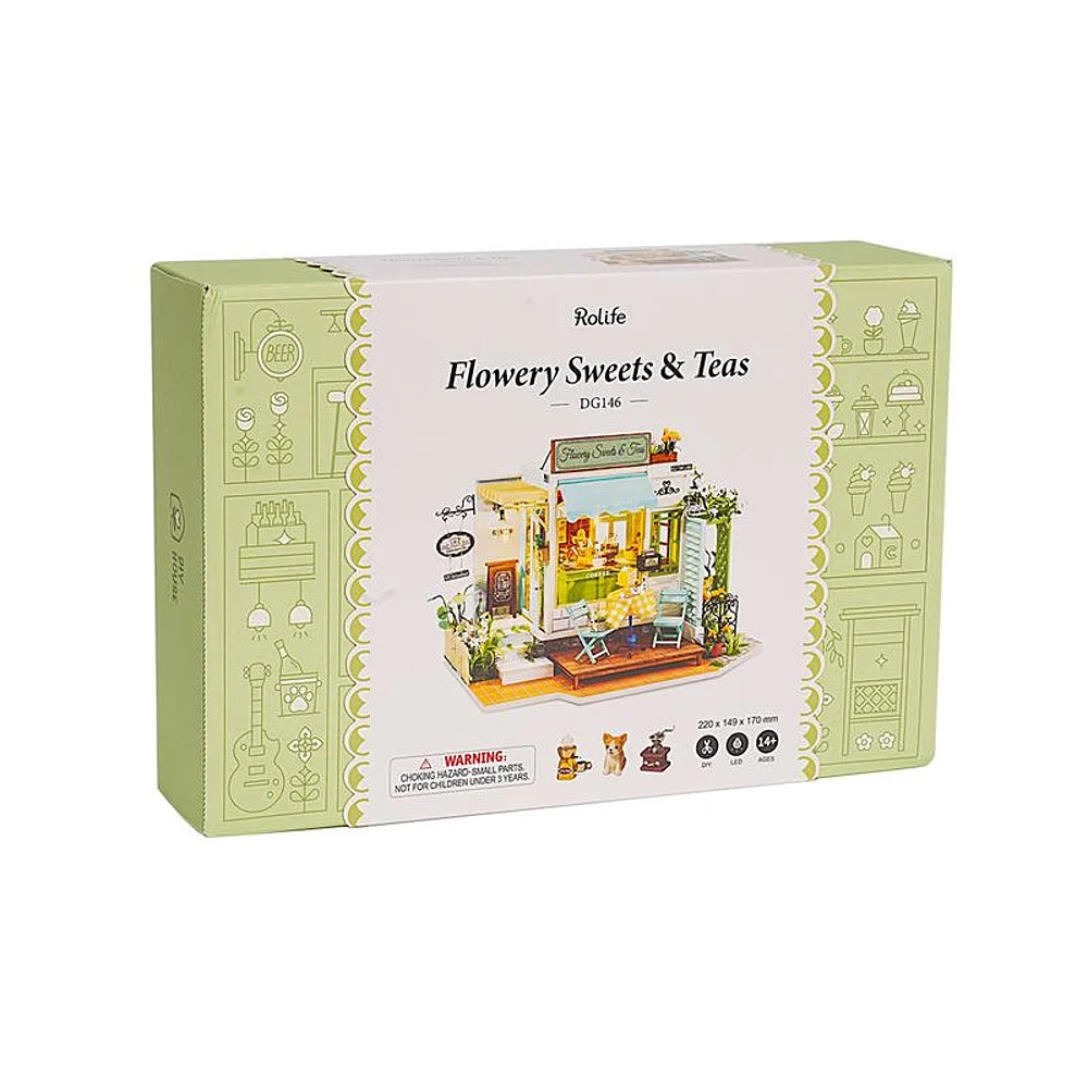 Rolife | Miniatuurhuisje: Flowery sweets & teas - 22 cm