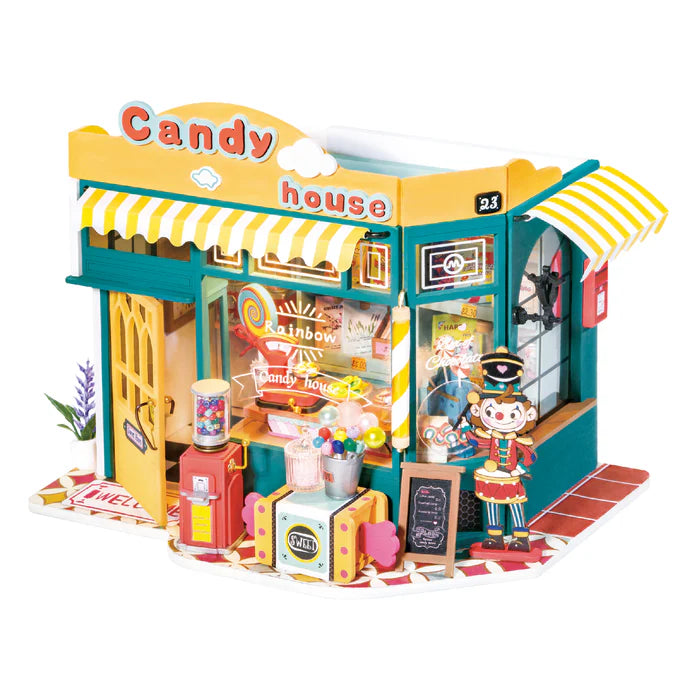 Rolife | Miniatuur winkeltje: Rainbow candy house - 24 cm