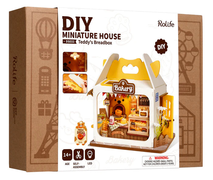 Rolife | Miniatuur winkeltje: Teddy's breadbox  - 15 cm