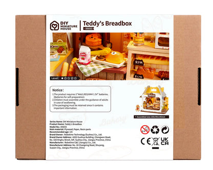 Rolife | Miniatuur winkeltje: Teddy's breadbox  - 15 cm