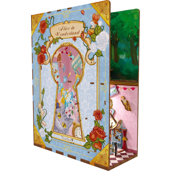 Tone-Cheer | Book nook: Alice in wonderland - 24 cm