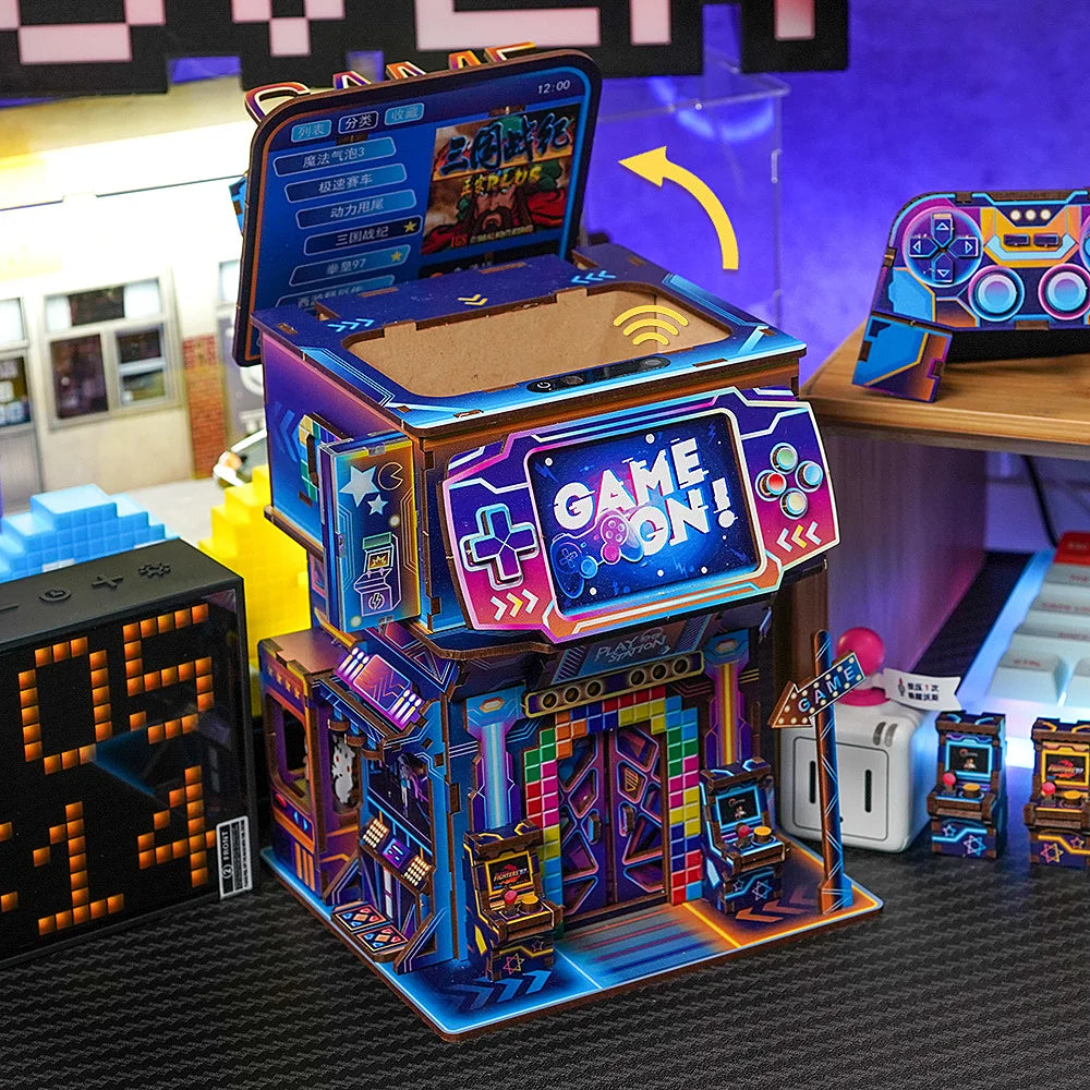 Tone-Cheer | Desk bin: Cyber game city 23 cm