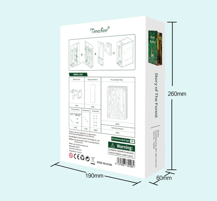 Tone Cheer | Book nook: Story of the forest 24 cm